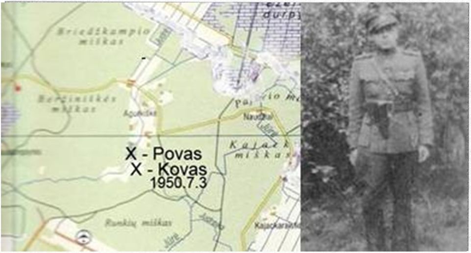 Partizanų Jono Stačioko-Kovo ir Vytauto Sederavičiaus-Povo žūties vieta